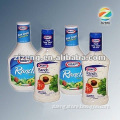 bottle label bottleneck label in-mould label pvc lable with glue plastic bottle label